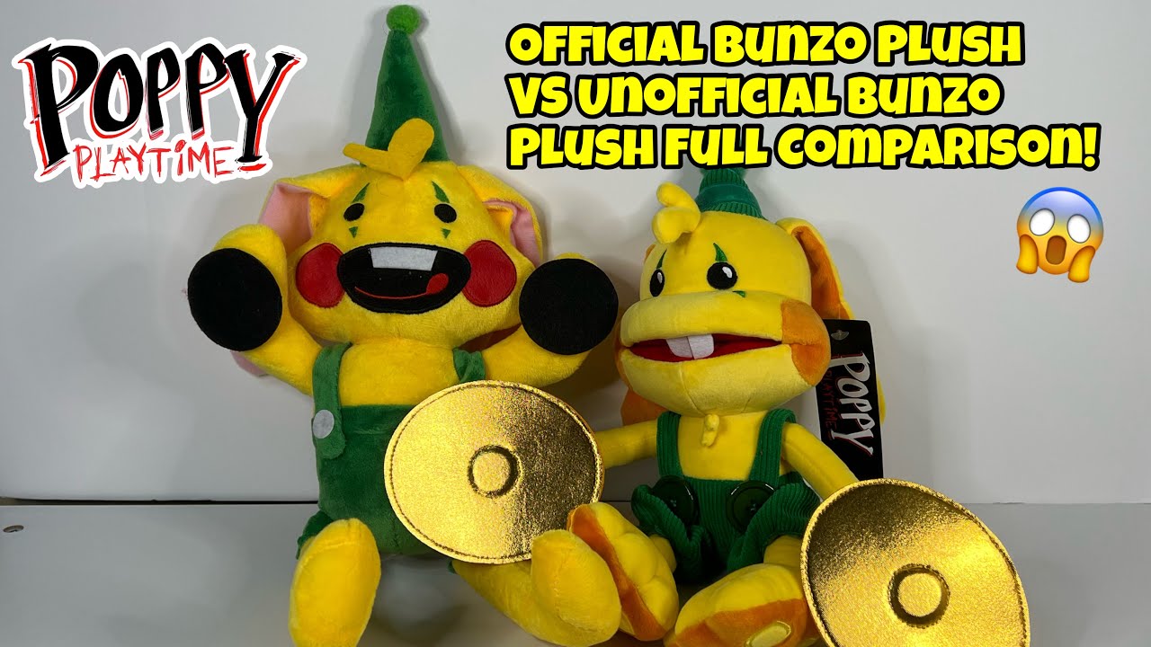 The Official Poppy Playtime Bunzo Bunny Plush VS The Unofficial Bunzo Bunny  Plush!!! 