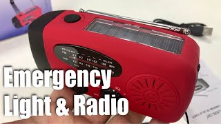 Hand Crank Dynamo Solar Emergency NOAA Weather Radio Review screenshot 1