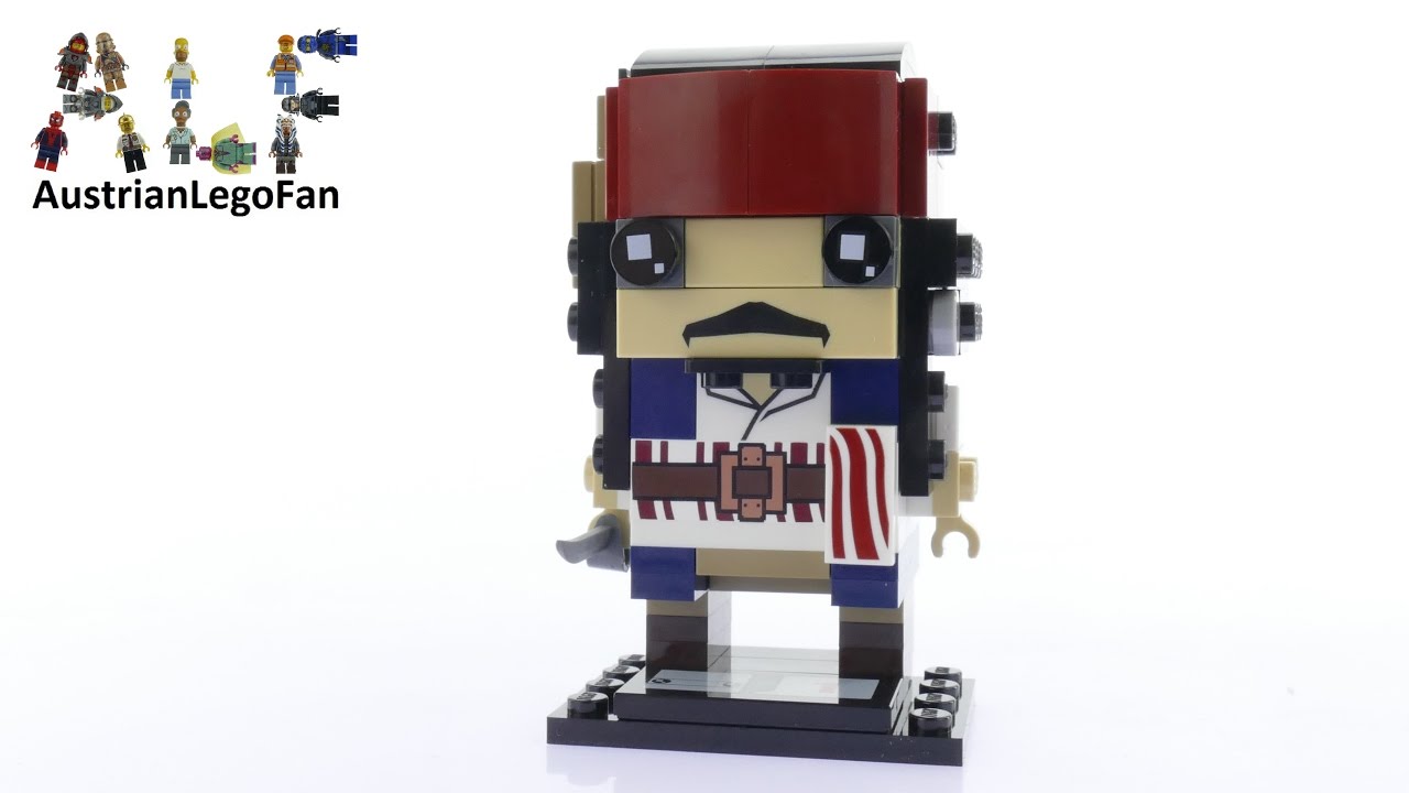 Lego Brickheadz 41593 Captain Jack Sparrow Lego Speed Build Review - YouTube