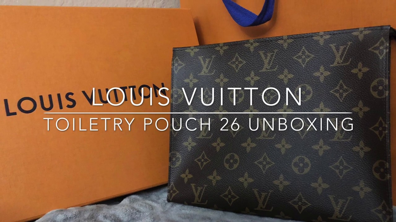 Louis Vuitton Toiletry Pouch 26 Unboxing - YouTube