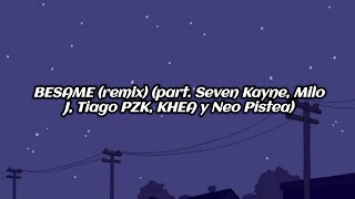 BESAME (remix) (part. Seven Kayne, Milo J, Tiago PZK, KHEA y Neo Pistea) BHAVI