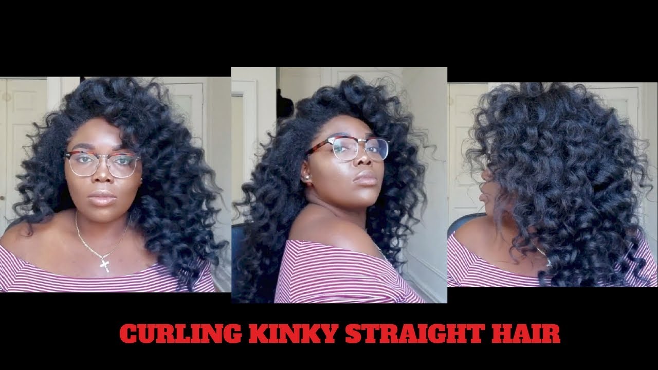 Curling Kinky Straight Hair No Heat Hergivenhair Kinky Blowout