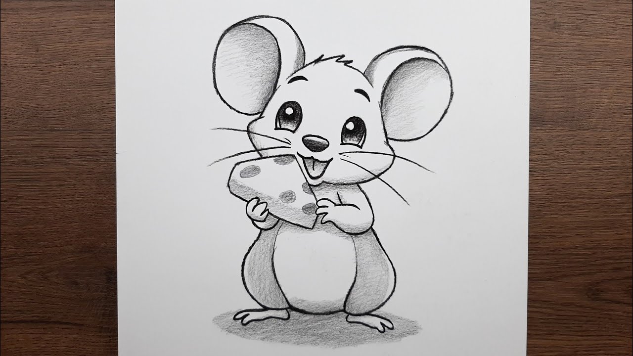 Sevimli hamster nasıl çizilir - Kolay karakalem hayvan çizimleri nasıl yapılır