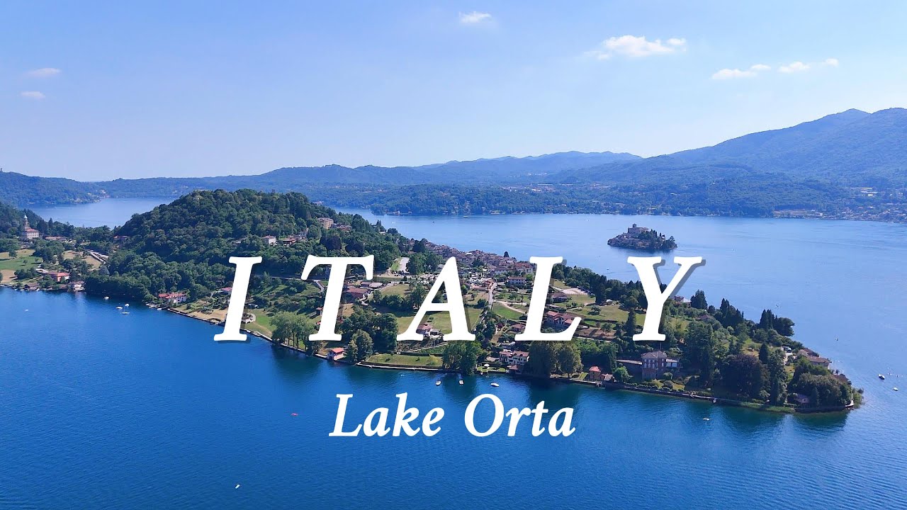 FLYING OVER Lake Orta ITALY