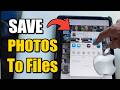 How To Transfer Photos From Gallery To Files In iPhone / iPad - USB Tutorial