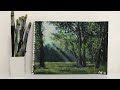 Green Forest Painting Tutorial by Cheryl Navarro
