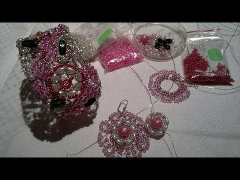 Серьги редиски из бисера схема