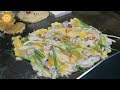 Suwon │ Haemul Pajeon │ Seafood and Green Onion Pancake │ Korean Street Food