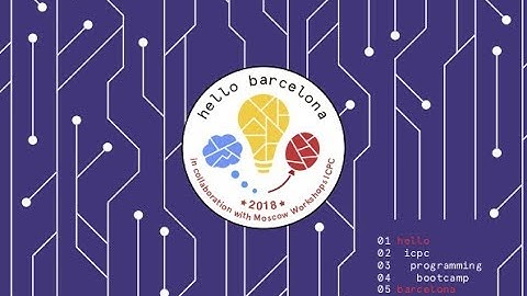 3rd Hello Barcelona ICPC Programming Bootcamp