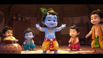 🎵 Little Krishna Stole the Butter! 👶🧈 | Fun Kids Song  🎵