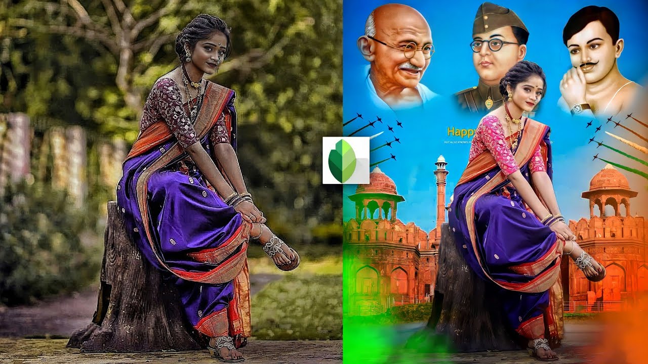 26 january photo editing ।। Happy Republic day photo editing ।। snapseed photo editing ।।
