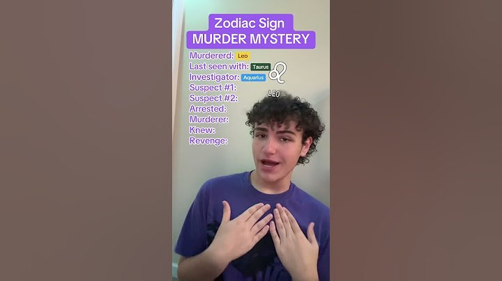 Zodiac Murder Mystery 🔎🕵️‍♀️