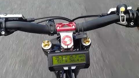 DIY Axial motor is in bike, test run.