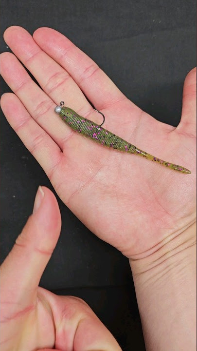 Post Spawn Bass Rig - Fluke Style Plastic with Light Jig #bassfishing #fishing #fishingvideo