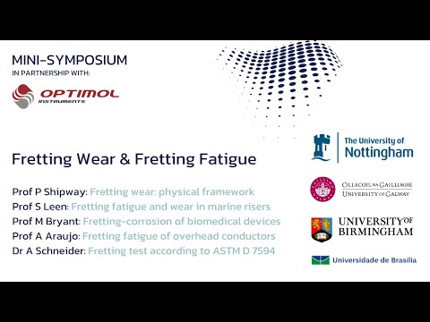 Mini-Symposium - Fretting Wear & Fretting Fatigue - video from Surface Ventures