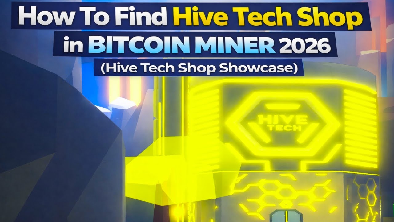 How To Find HIVE TECH SHOP in Bitcoin Miner 2026 🫰🏼💰[ SHOP SHOWCASE ]