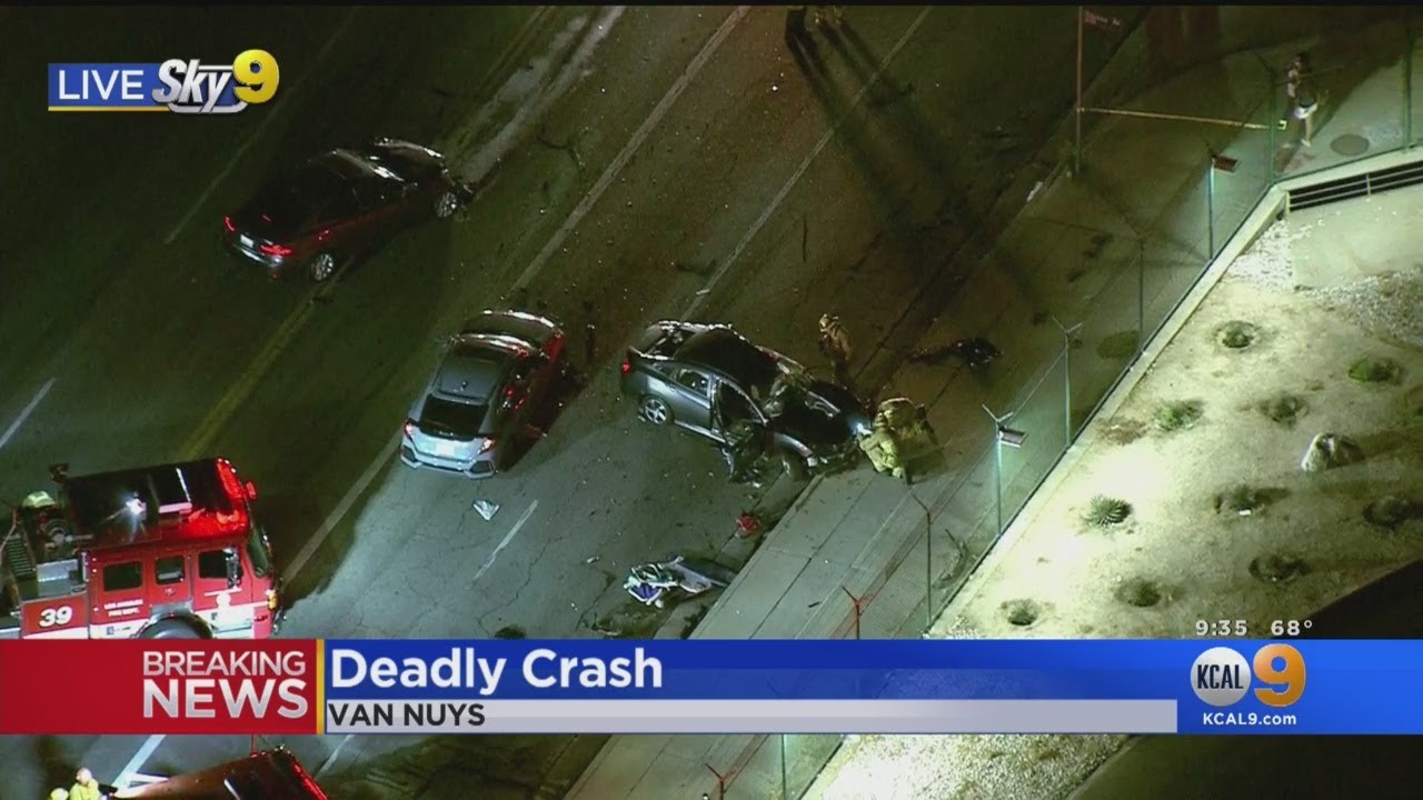 1 Killed In 3Car Crash Near Van Nuys Airport YouTube