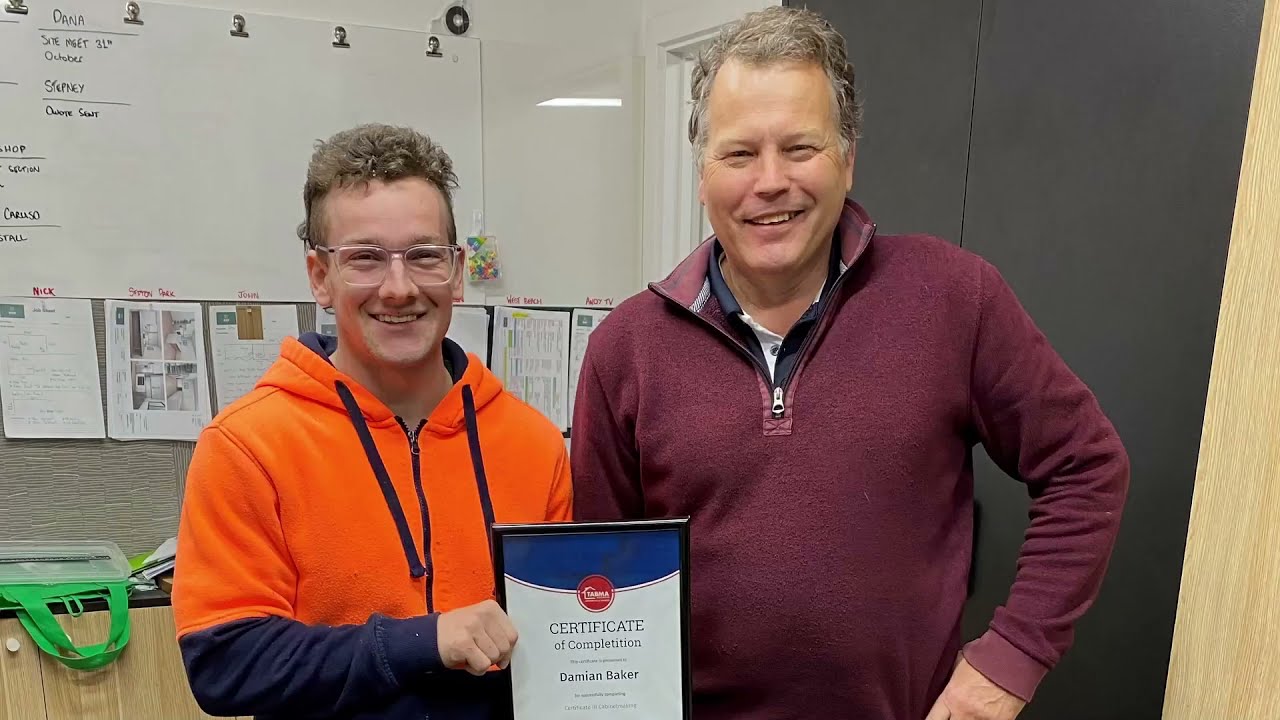 Damian Baker Completes his Making Apprenticeship YouTube