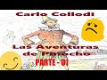 😁 🥳 Pinocho - Carlo Collodi ( Audiolibro COMPLETO - PARTE 01  ) &quot; Voz Real Humana &quot; 🥳 😁