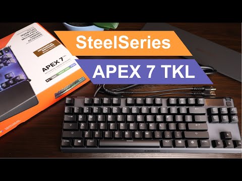 SteelSeries APEX 7 TKL gaming keyboard with brown switches unboxing/REVIEW