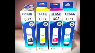 Epson Original Ink Bottel Unboxing Video From Epsonshop Official Site For Printer L3100 To L5190