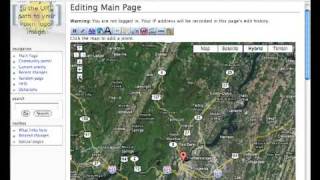 Create google maps on mediawiki