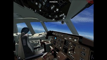 Britsh Airways 757 FSX inflight cockpit look around and different views