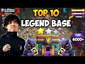 Top 10 TH14 Legend Base with Link | Anti 3 Star &amp; Anti 2 Star Trophy Pushing Box and Ring Base