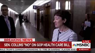 Maine’s Senator Susan Collins a No Vote on GOP Health Care Bill