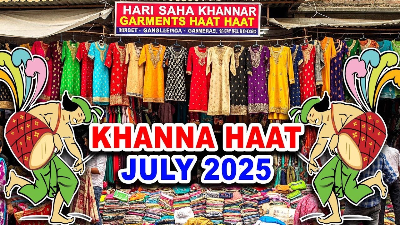 Khanna Harisaha Market in Kolkata I পশ্চিমবঙ্গের বৃহত্তম জামা কাপড়ের হাট #khannahaat #garments