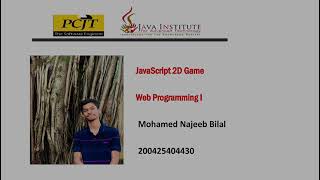 JavaScript 2D Game Video Submission | Java Institute | Bilal screenshot 1