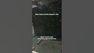Black Galaxy Granite Gangsow Slab 2cm Thickness | Black Galaxy Jambo Slab | Moon Exports India