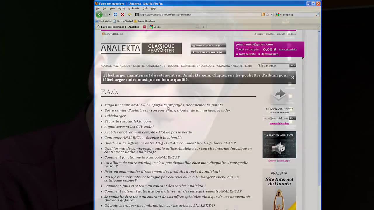 Comment lire les fichiers FLAC en téléchargement sur Classique à emporter YouTube