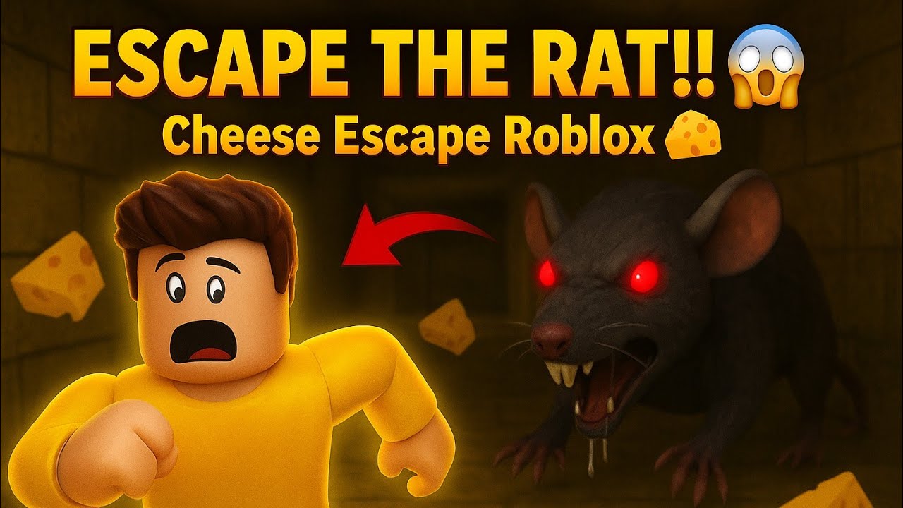 The Rat is Coming!! 🐀 Escape or Die in Roblox Cheese Escape Part 1