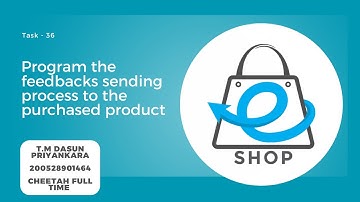 Program the feedbacks sending process to the purchased product