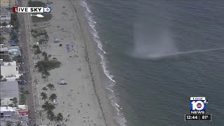 Waterspout comes ashore as tornado on Hollywood Beach