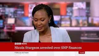 BBC News interrupt broadcast for Nicola Sturgeon’s arrest - June 11th, 2023