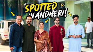 Sanya Malhotra &amp; Cast Of Sundar Poonam Spotted In Andheri