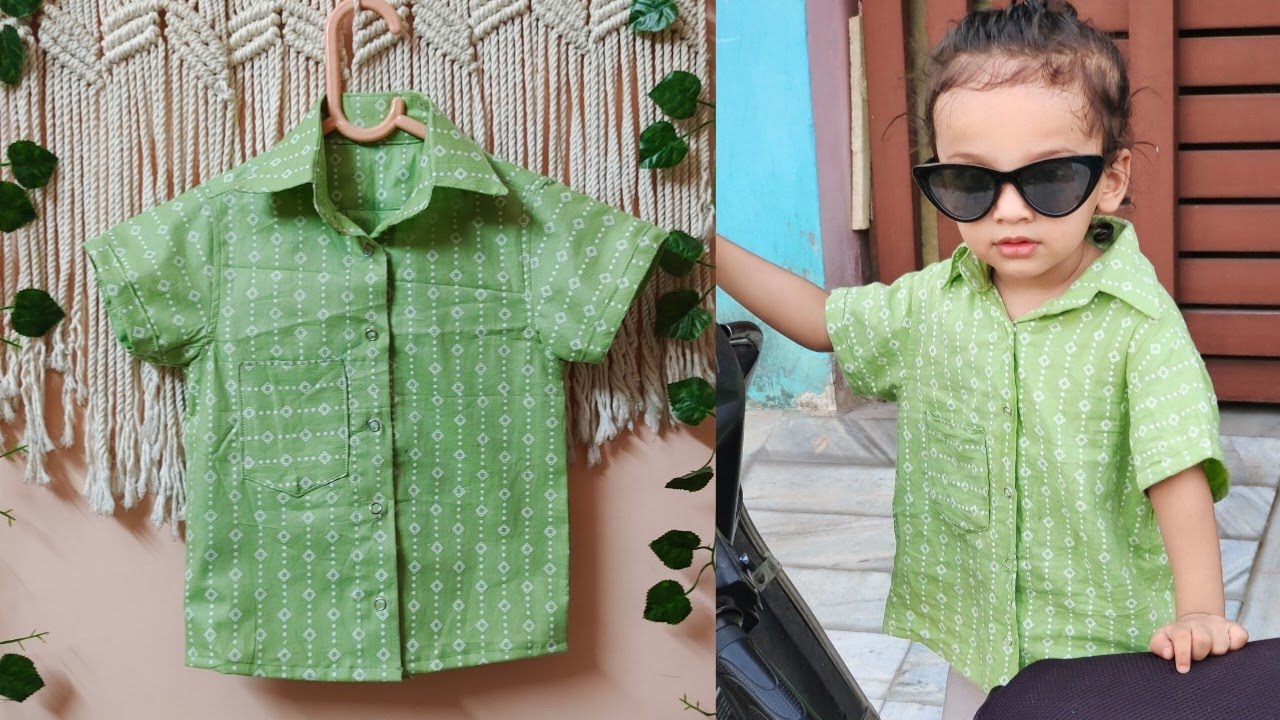 Baby boy shirt cutting and stitching/ boy shirt/ shirt cutting/ easy