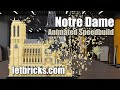 Letbricks.com Notre Dame Cathedral Model Animated Speedbuild | 8868+ Pieces | Blender Geometry Nodes