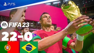 FIFA 23 - PORTUGAL 22 - 0 BRAZIL   FIFA  WORLD CUP FINAL 2022  QATAR   FIFA 23 PC NEXT GEN