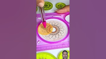 Oddly Satisfying Spirograph Drawing You Can’t Look Away From! 😍✍️ #spirograph #shorts #satisfying