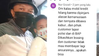 Mobil leasing di pinjam teman Di bawa kabur/ hilang. Apa kita kena pidana jika enggak bayar sisanya?