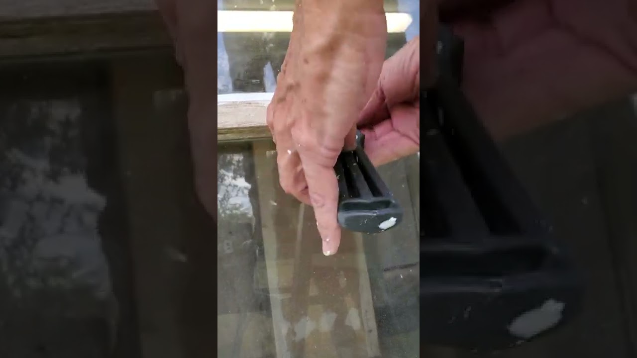 Glazing attempt of 1957 single pane windows.