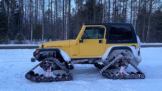 Snow Wheeling | Jeep Rubicon on Snow Tracks - YouTube