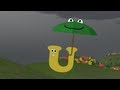 The Umbrellas help the Letters stay dry! (Learn about the letter U with Shawn the Train)