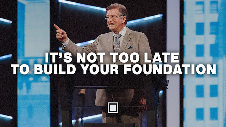 It’s Not Too Late to Build Your Foundation |  Carter Conlon