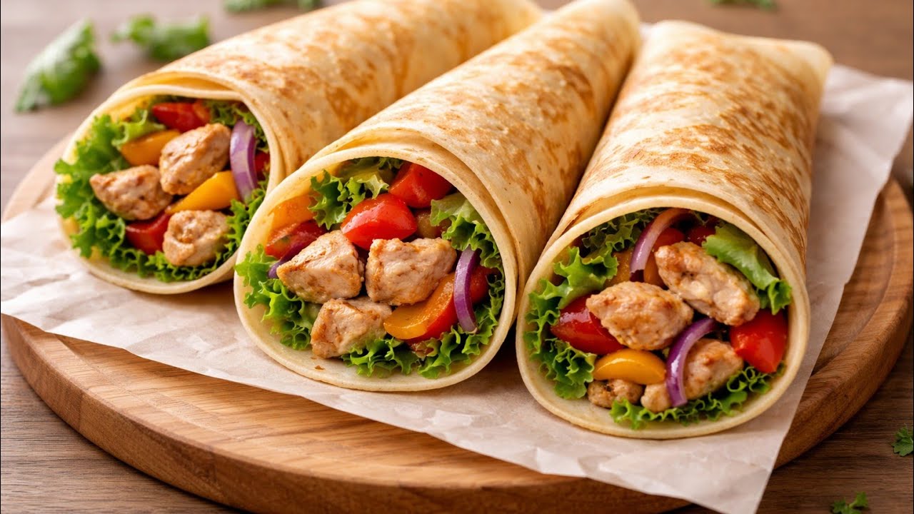 👌 كريب الفراخ والجبنة بطريقة بسيطة وسريعة⁉️🍟