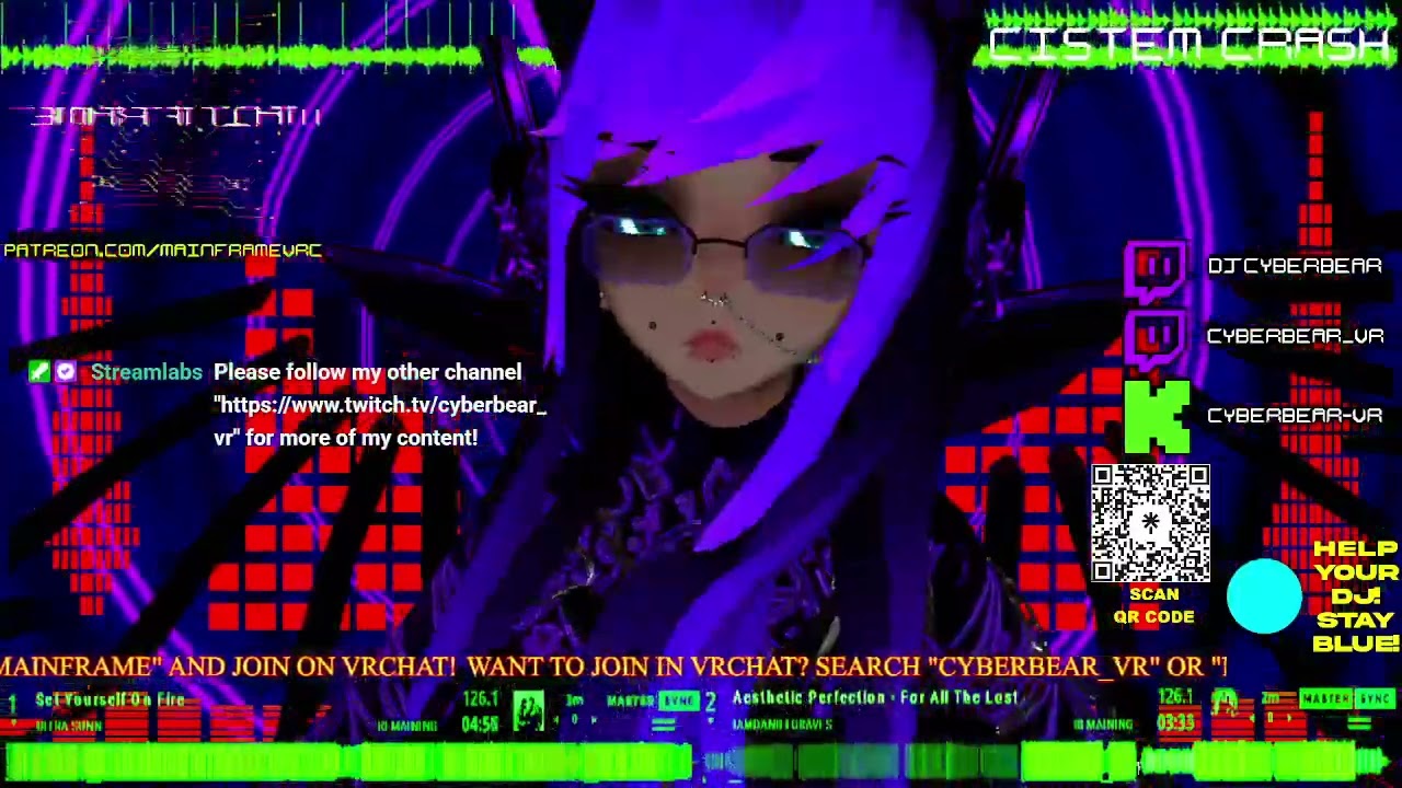 CYBERBEAR AT CISTEM CRASH AT MAINFRAME ON VRCHAT 10.4.2025