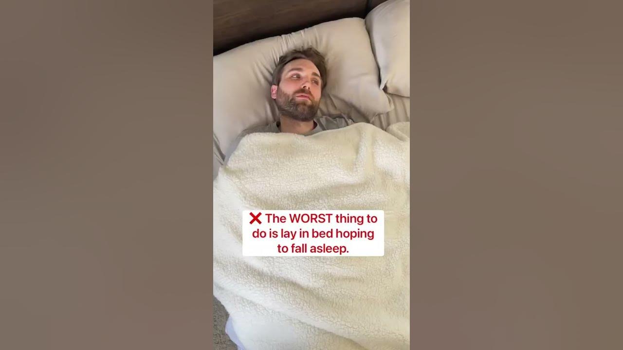 ❌ Worst Thing To Do If You Can’t Sleep 😴 #sleep #sleeping #insomnia #insomniac #insomniacure